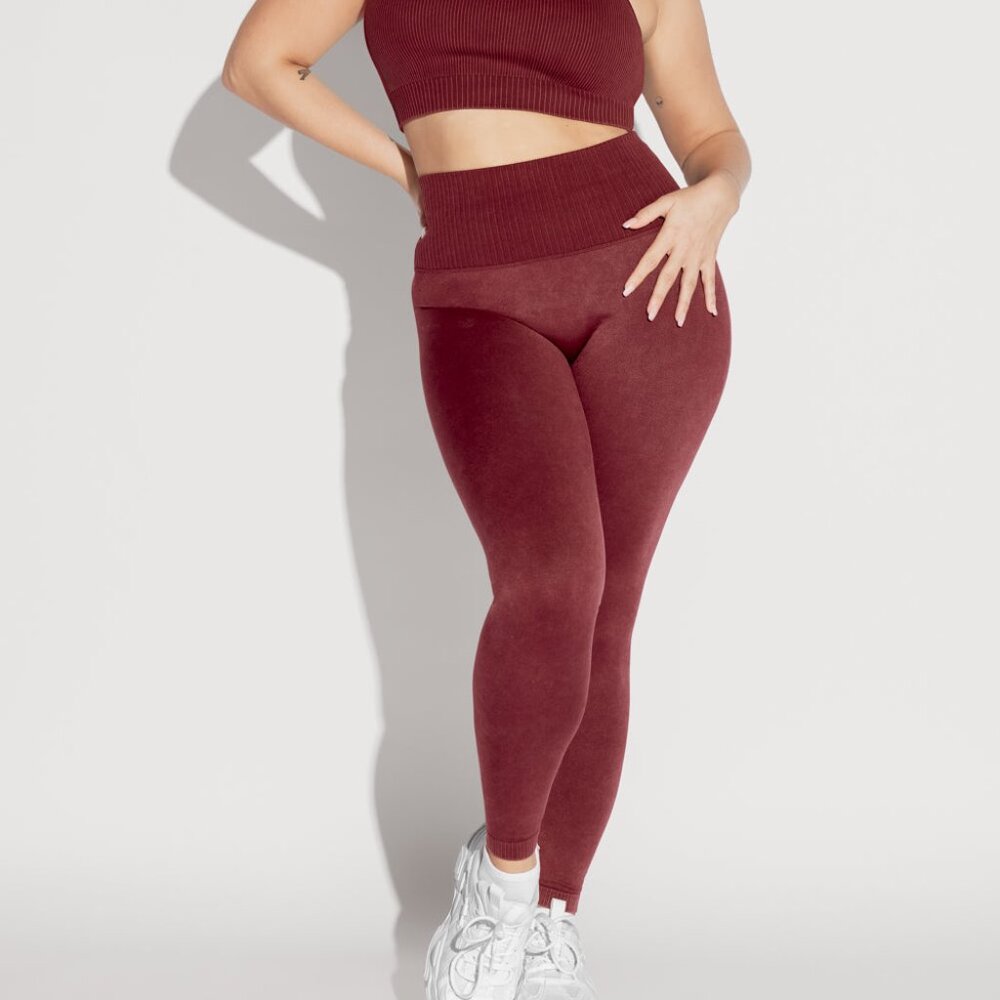 Women's Burgundy Leggings
